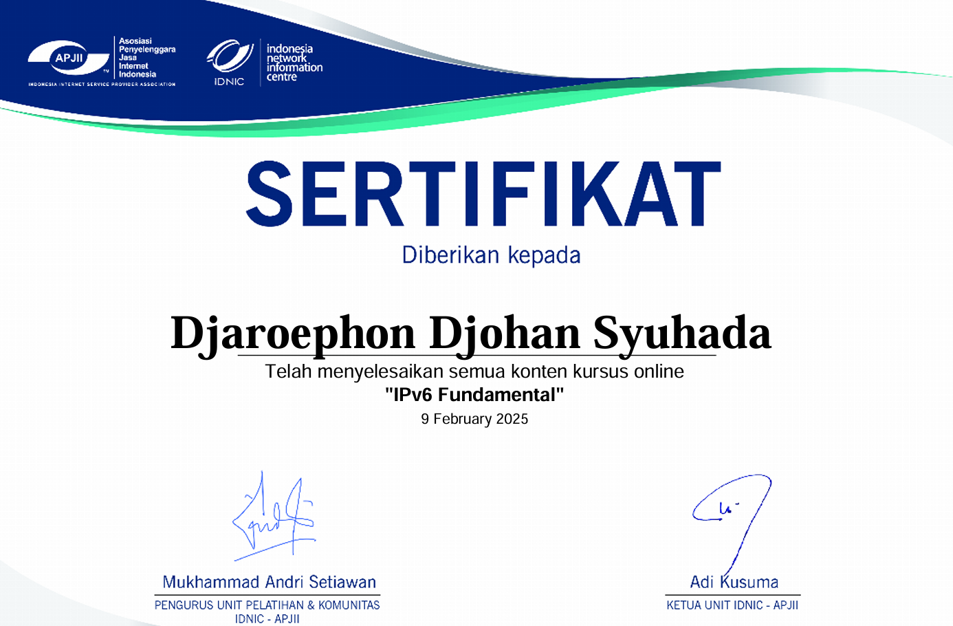 Certified Ipv6 Basic Network