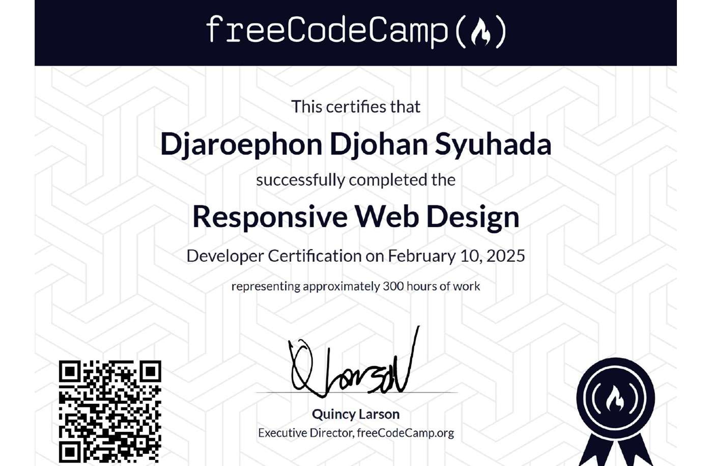 Certified CodeCamp Web Design